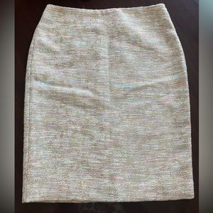 Ann Taylor Twead Multi color pencil skirt size zero brand new